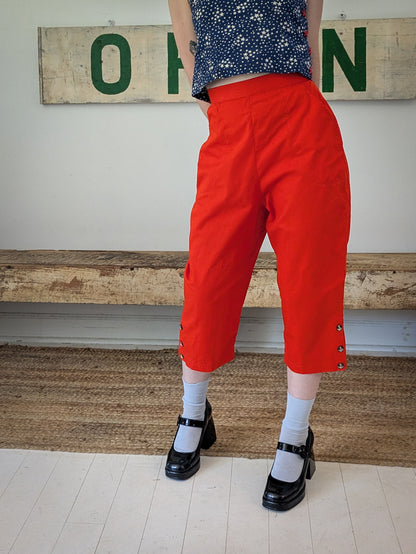 60s Orange Capris