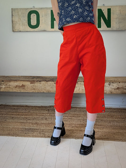 60s Orange Capris