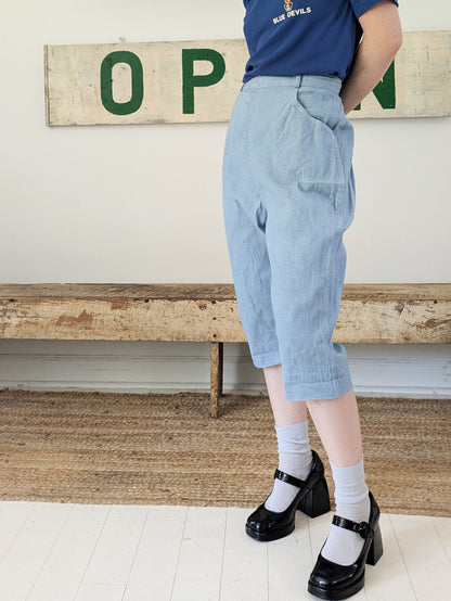 50s Chambray Capris