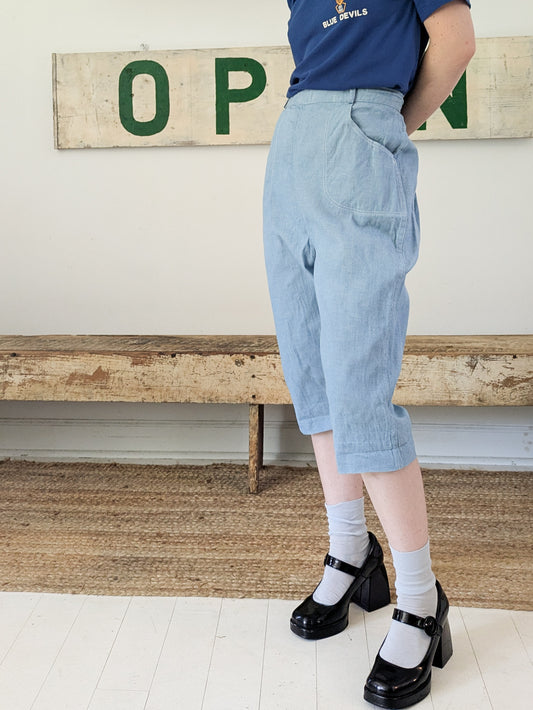 50s Chambray Capris