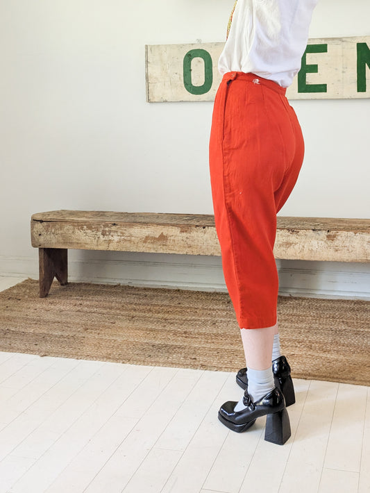 60s Textured Capris