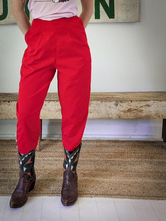 60s Cropped Cotton Pants