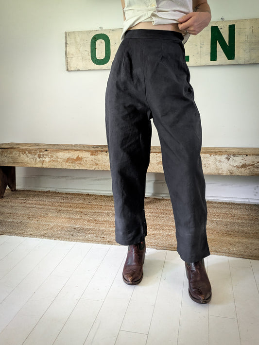 Black Twill Trousers