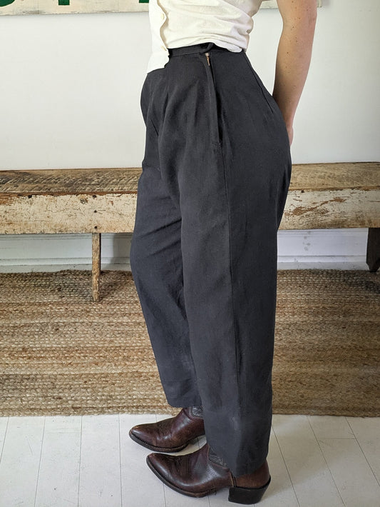 Black Twill Trousers