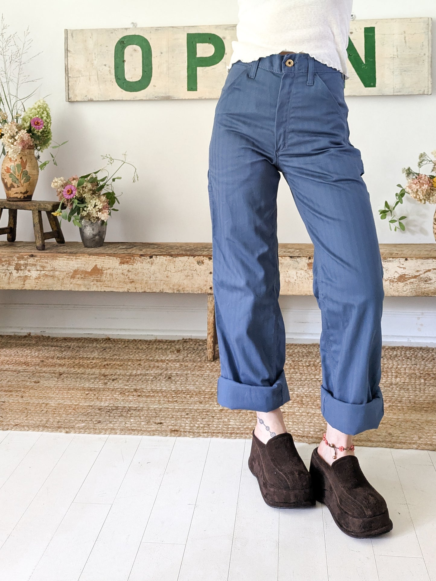 50s Slate Twill Pants