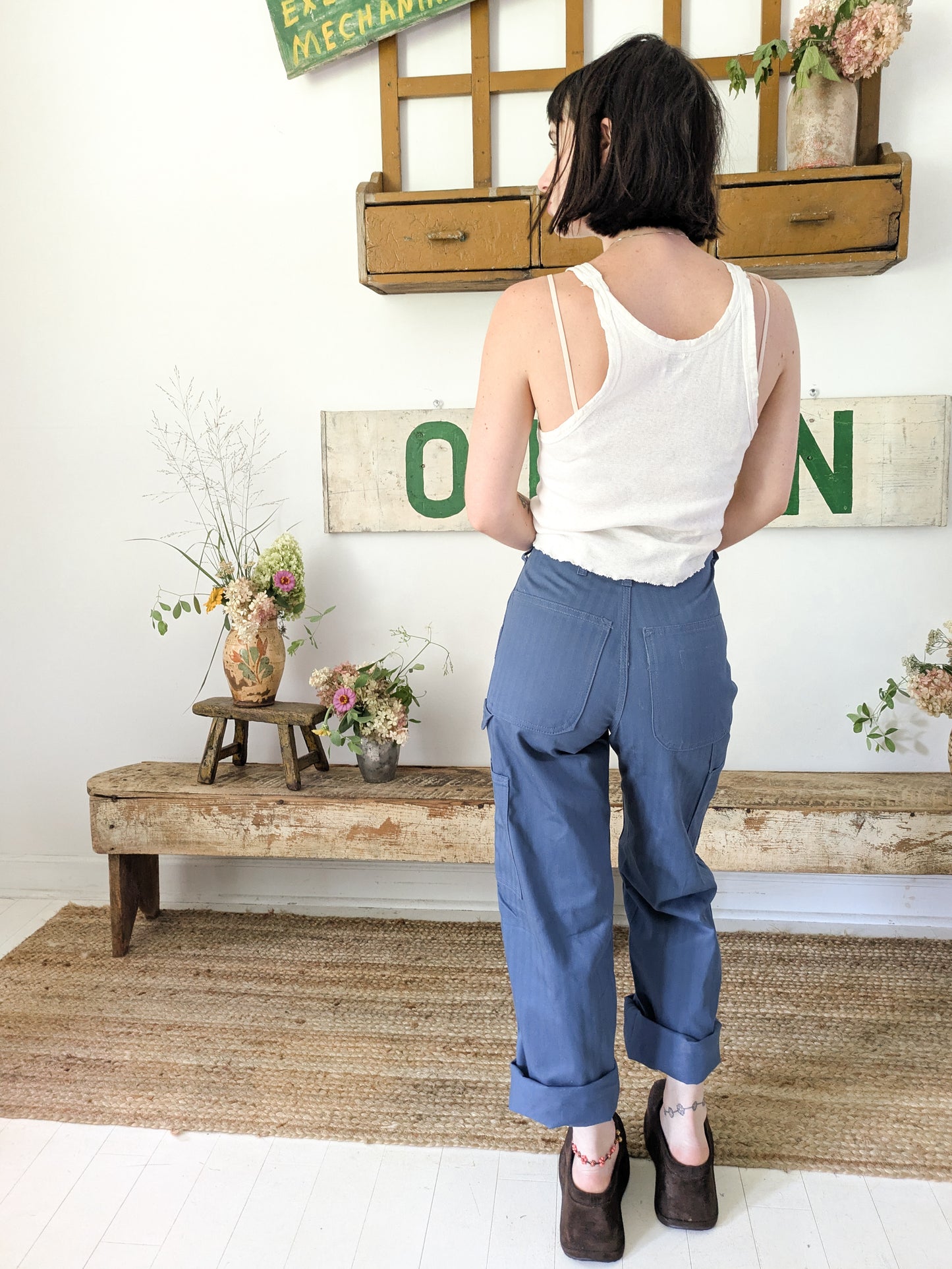 50s Slate Twill Pants
