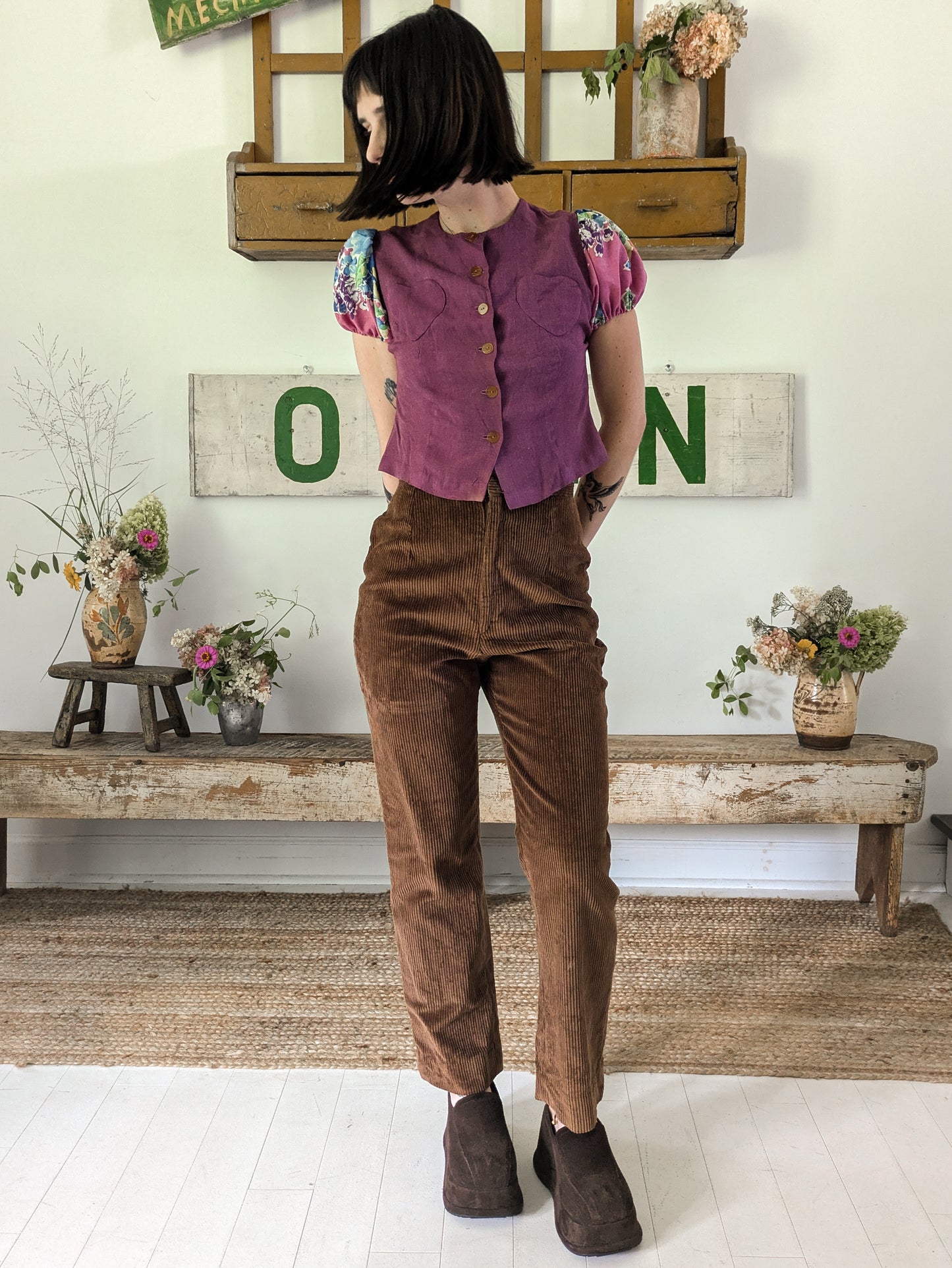 60s Brown Cotton Cords