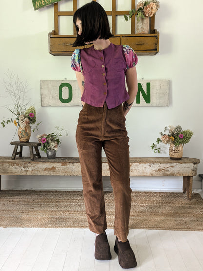 60s Brown Cotton Cords