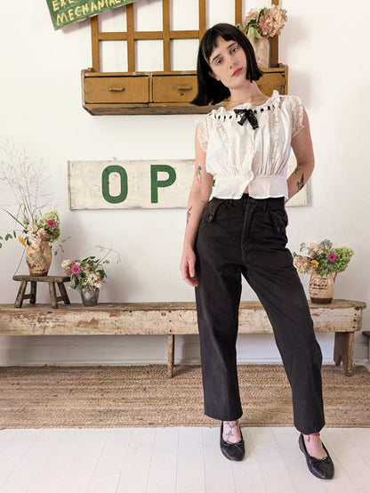 Cotton & Lace Victorian Blouse