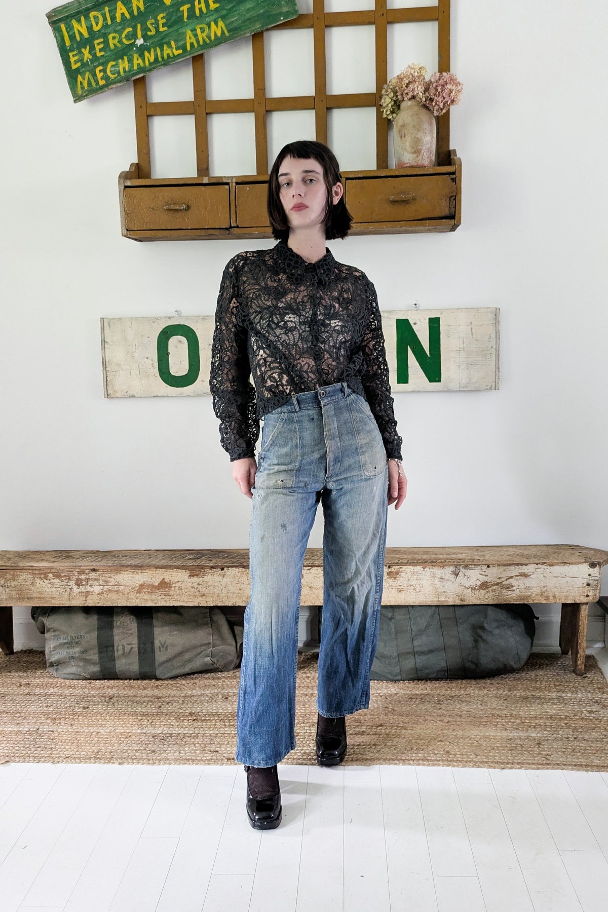 Battenburg Lace Blouse