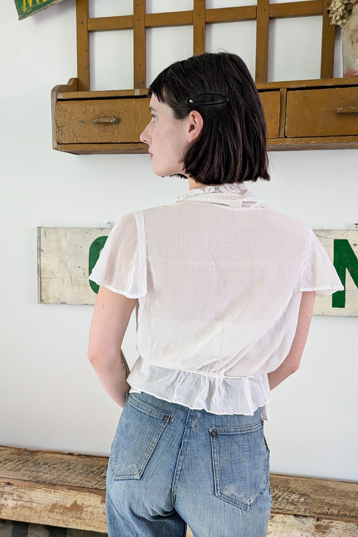 Antique Sheer Blouse