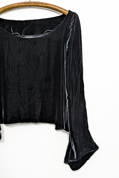 Vintage Silk Velvet Shirt