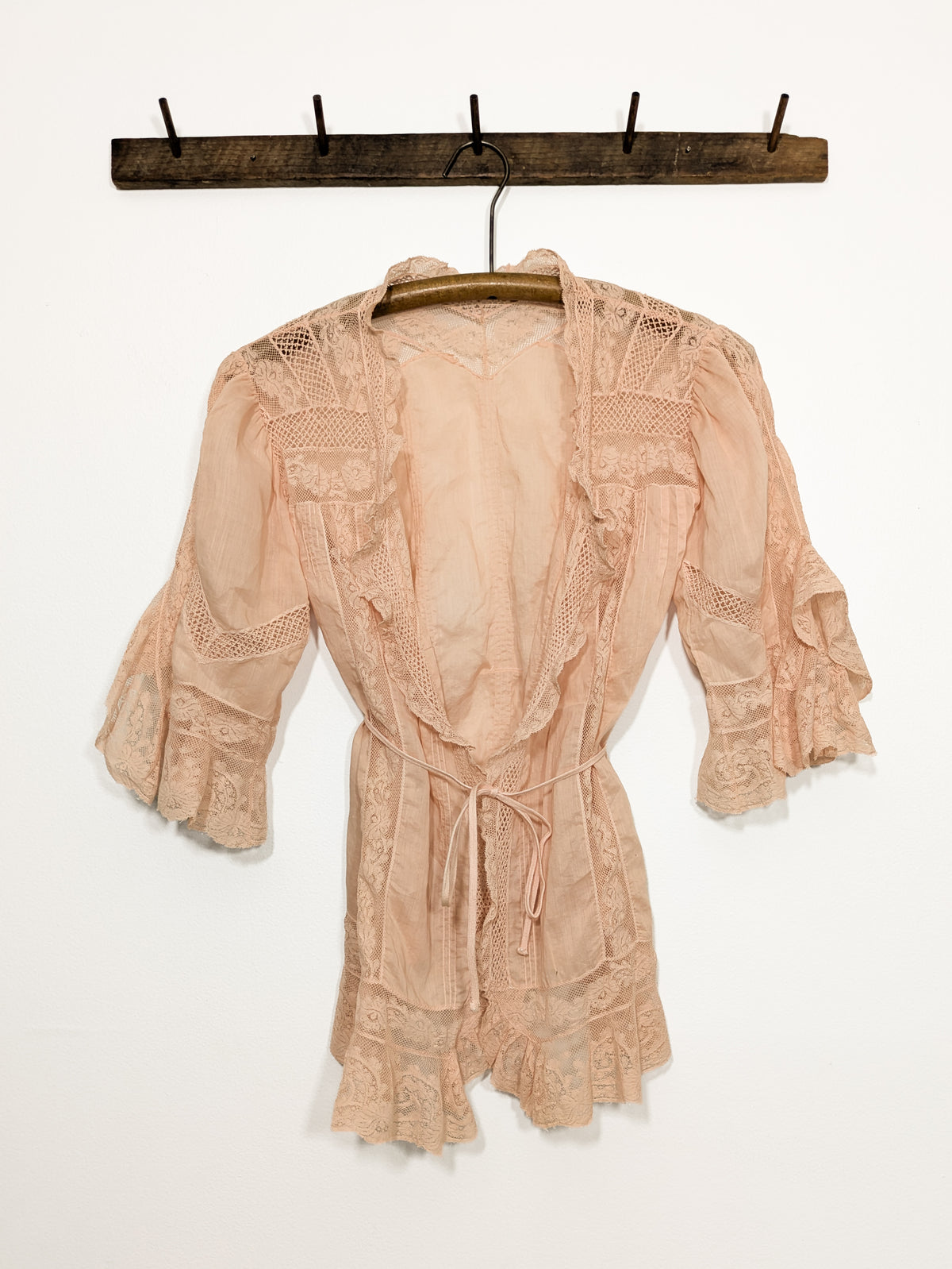 Antique Peach Wrap Blouse