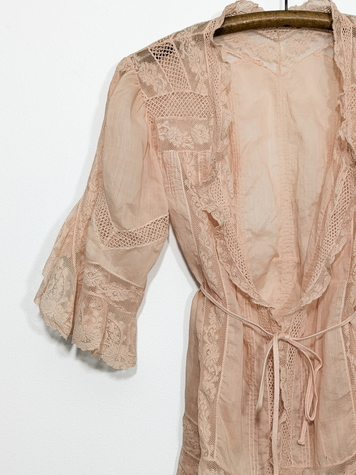 Antique Peach Wrap Blouse