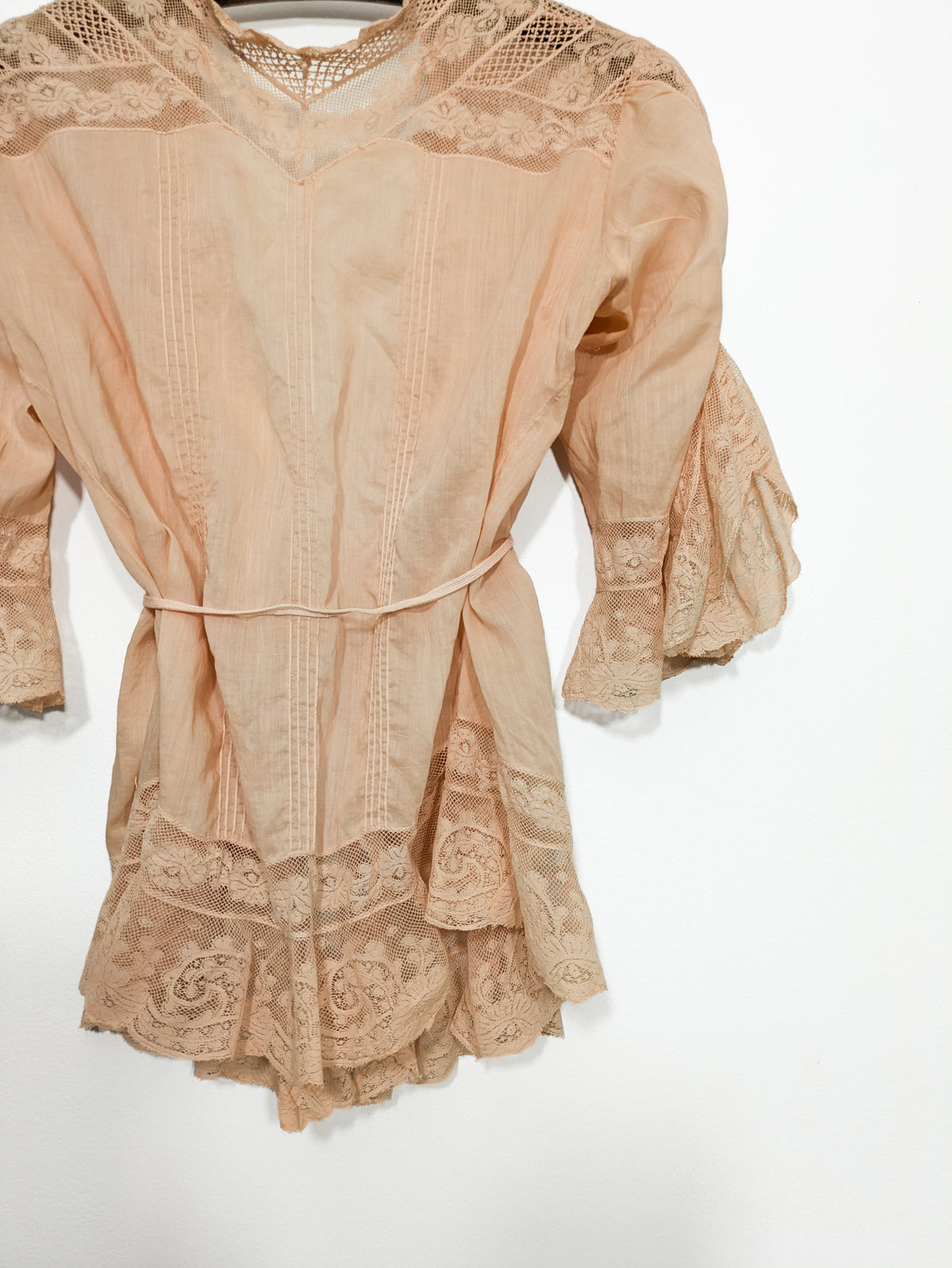 Antique Peach Wrap Blouse