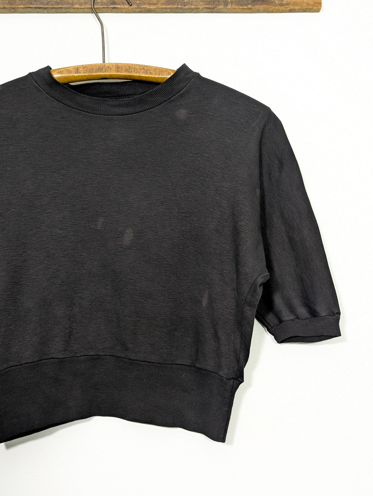 Cotton Mock Neck Tee