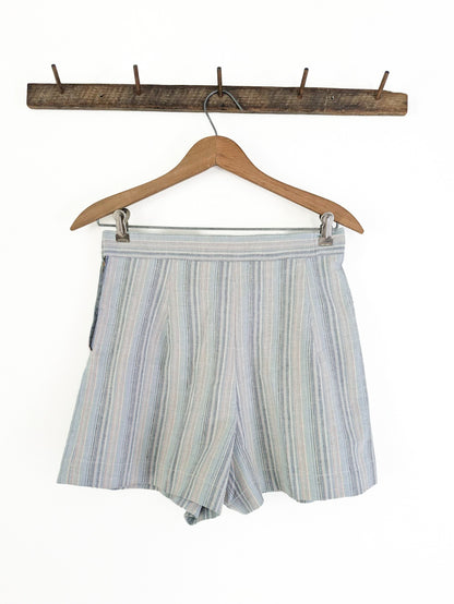 50s Pastel Striped Shorts