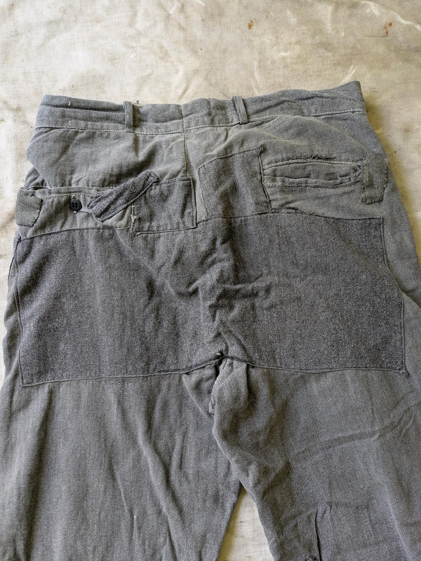 Farm Repaired Salt & Pepper Pants