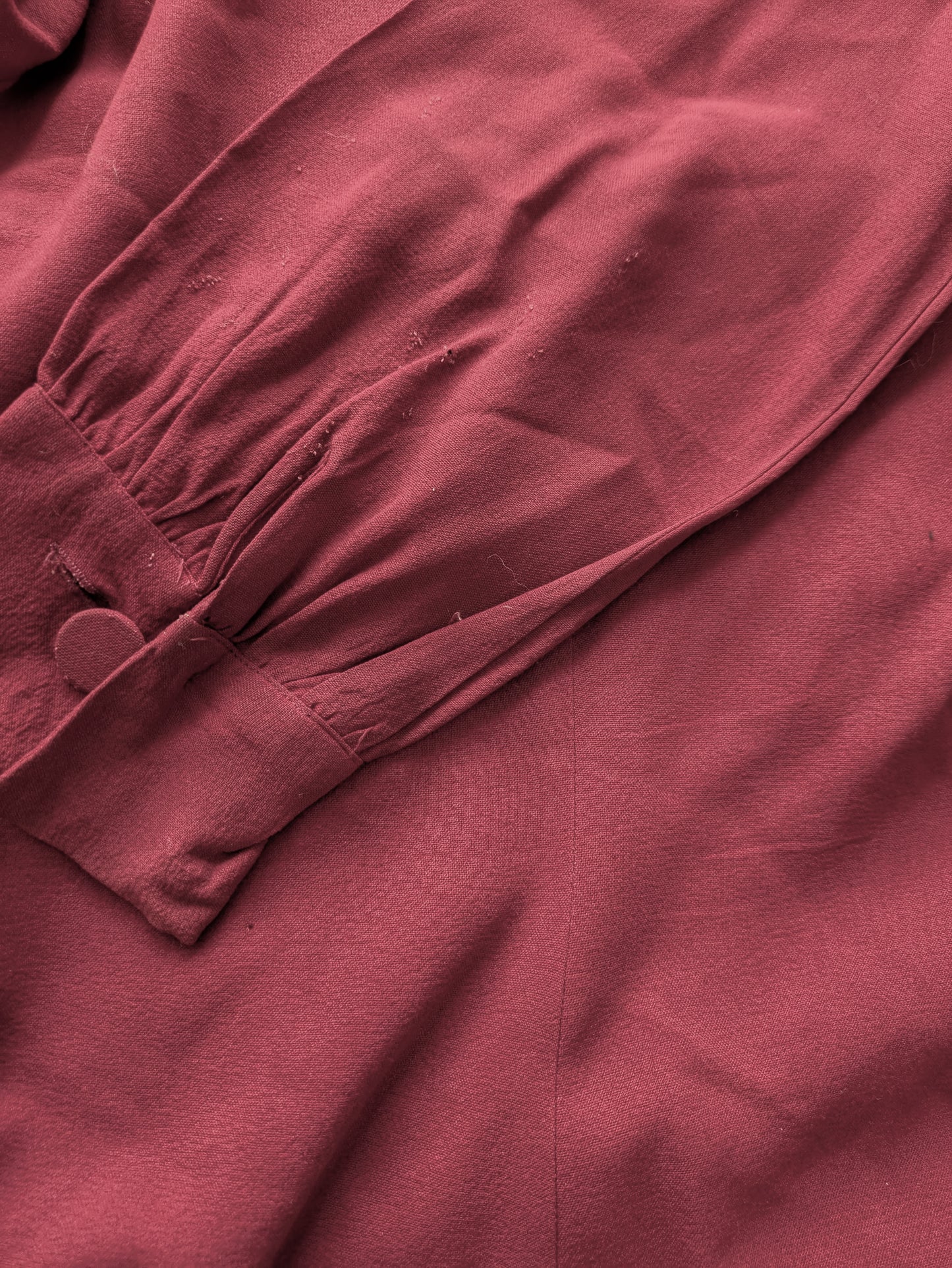 Raspberry Crepe Blouse