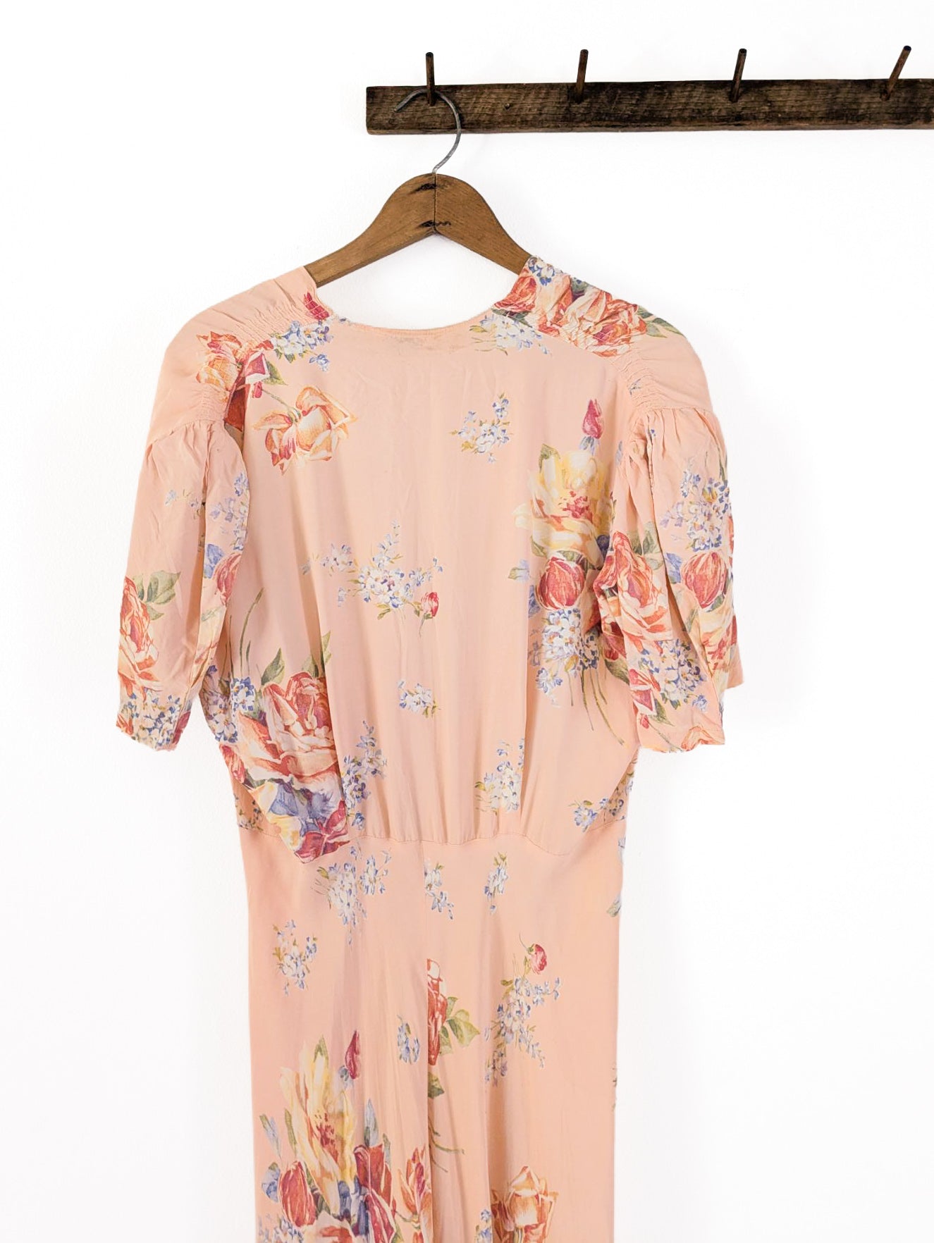 40s Floral Dressing Gown