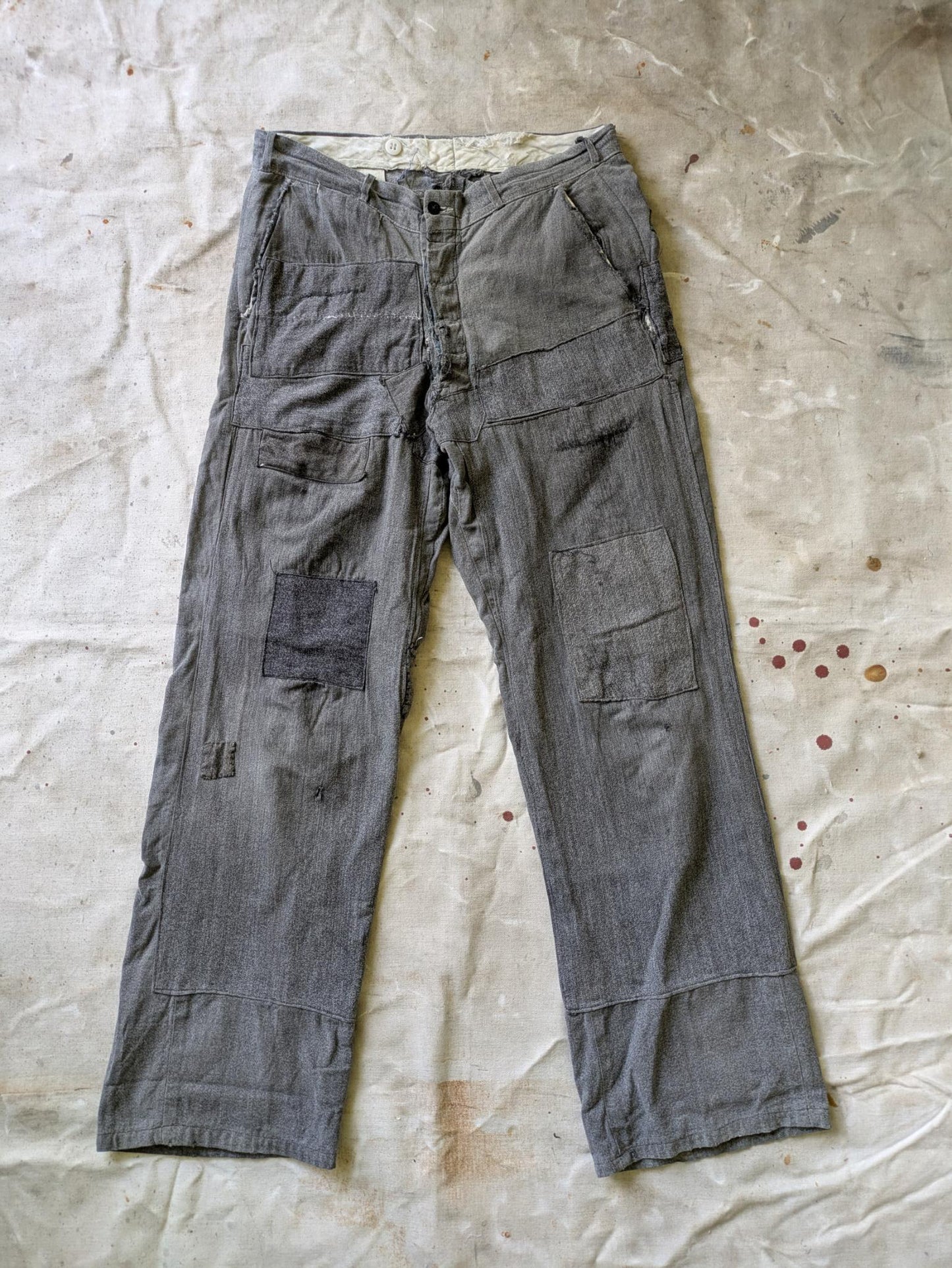 Farm Repaired Salt & Pepper Pants