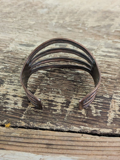 40s Copper Stamped Cuff