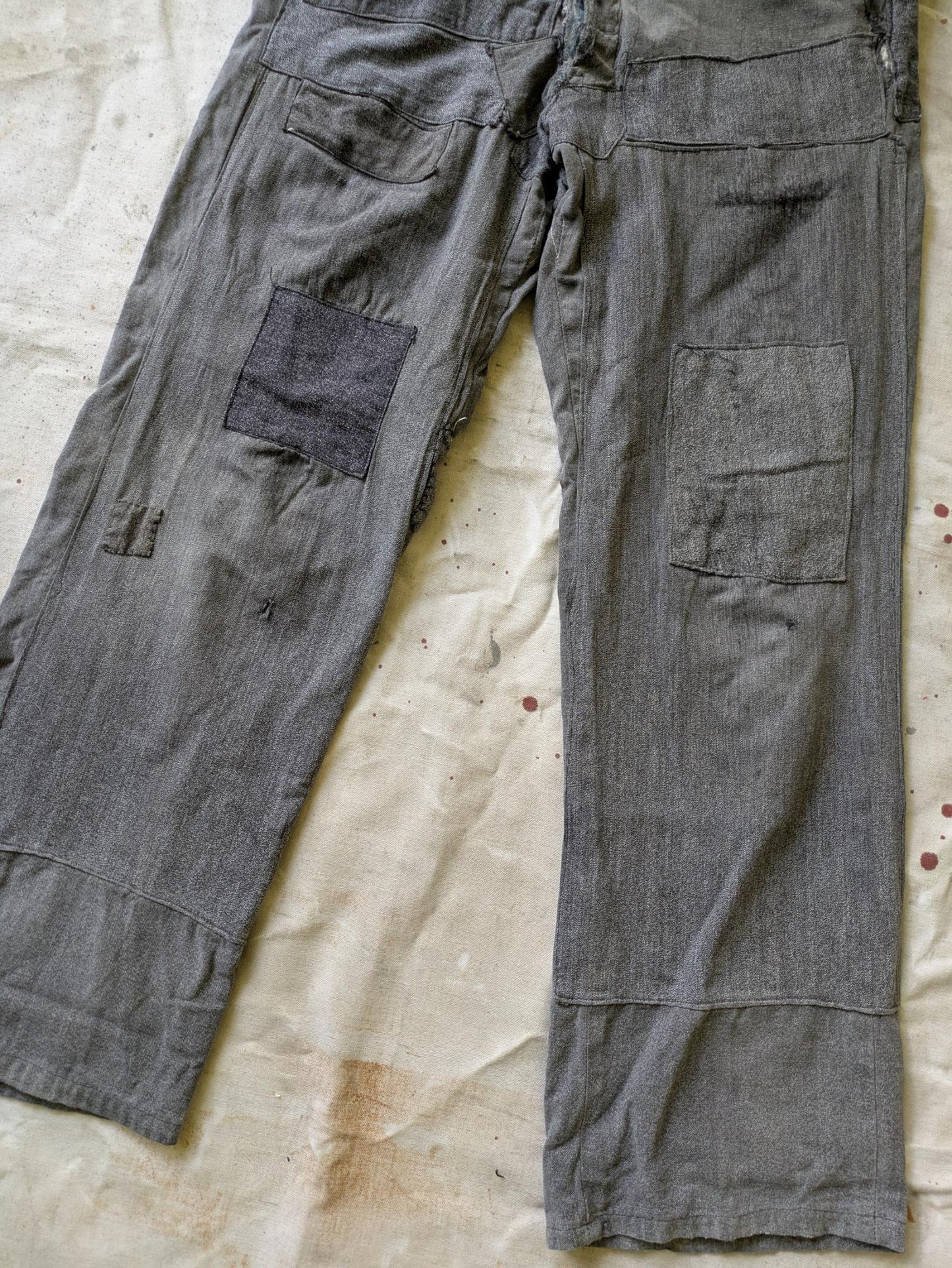 Farm Repaired Salt & Pepper Pants