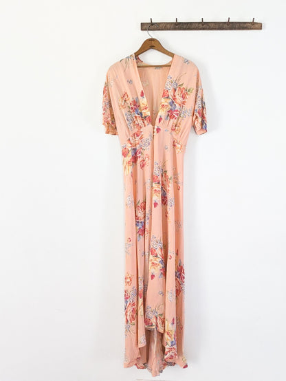 40s Floral Dressing Gown