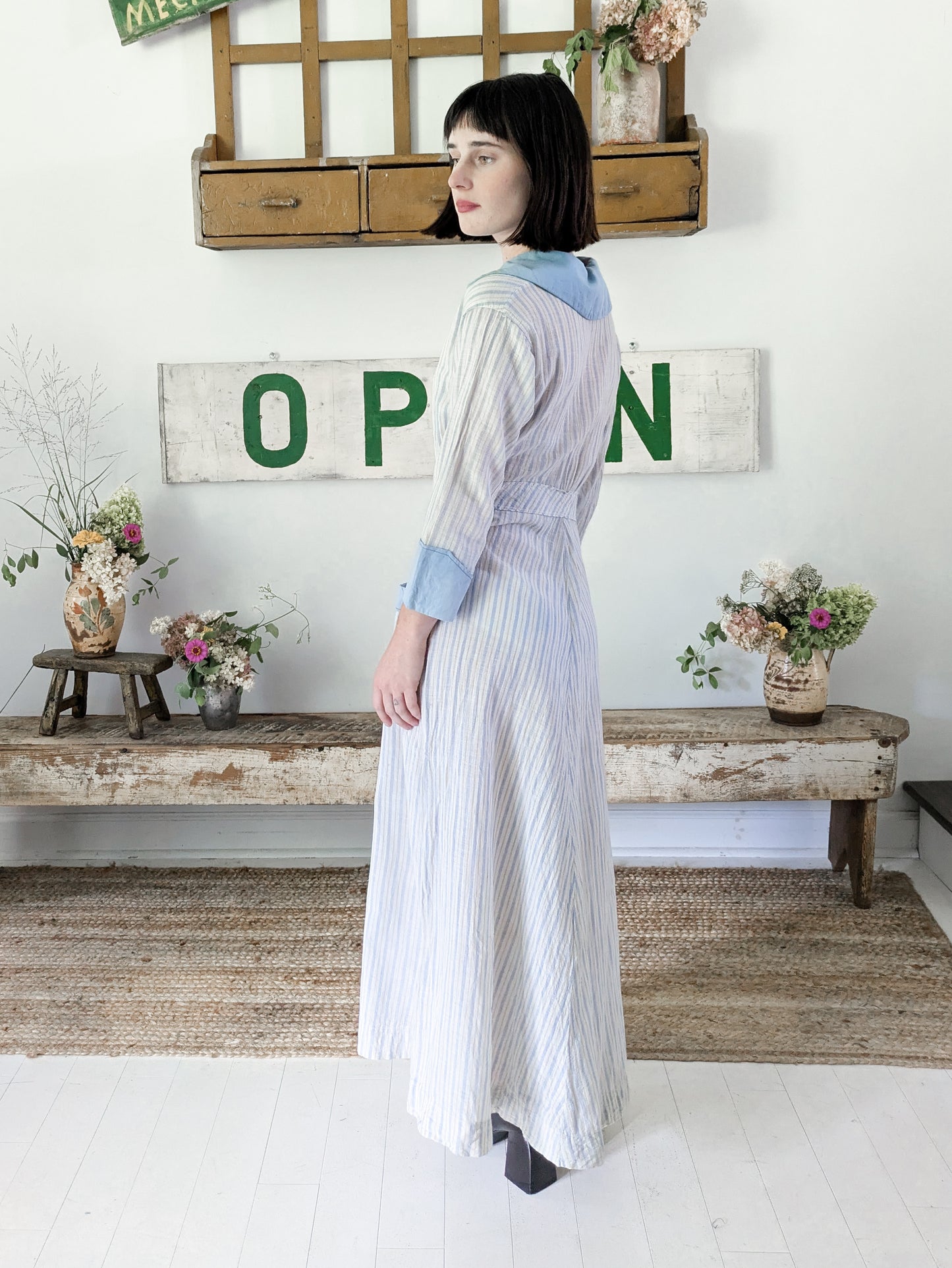 Cotton Striped Day Dress