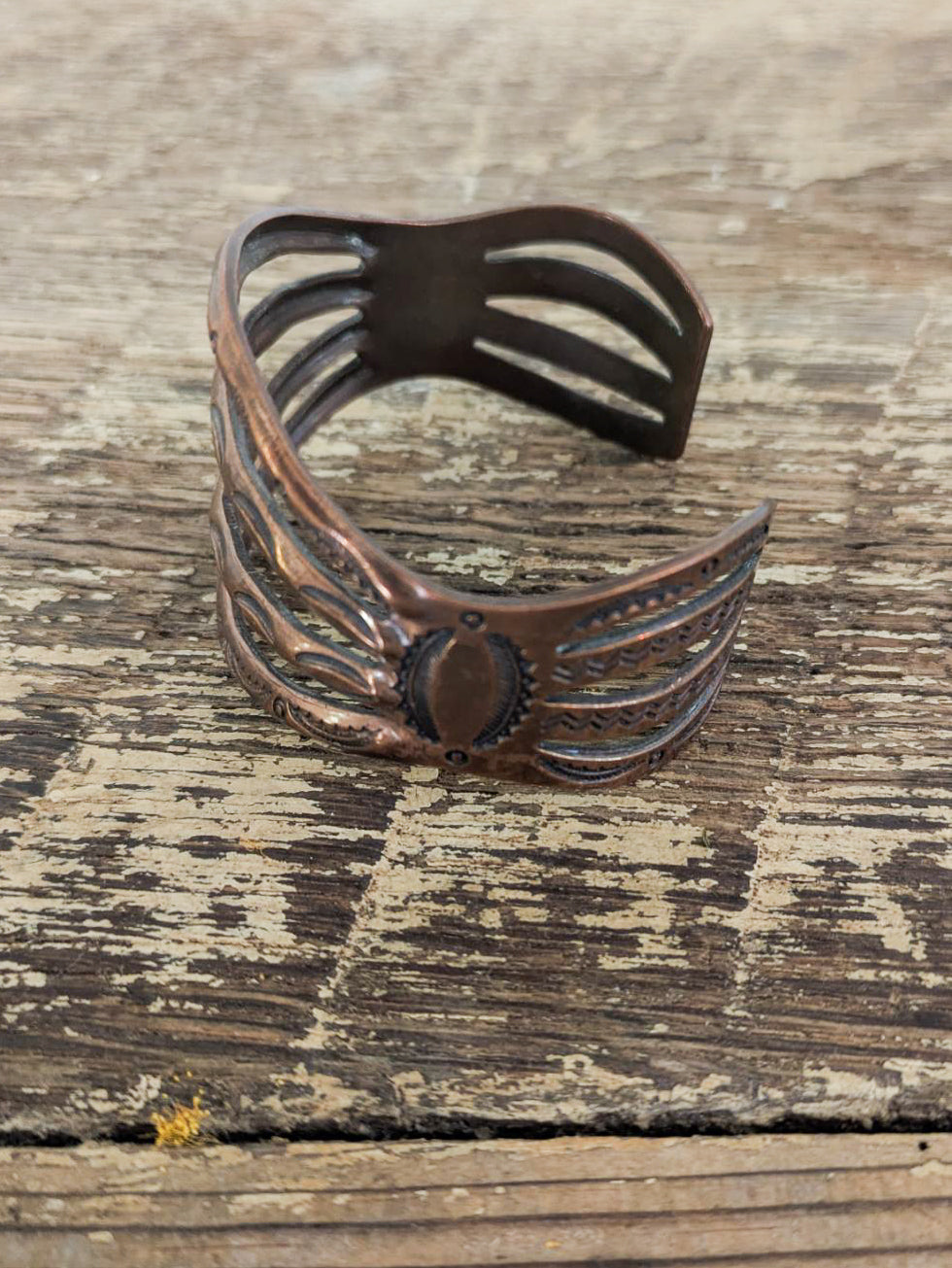 40s Copper Stamped Cuff