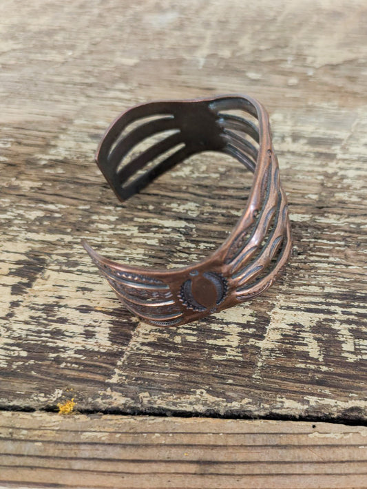 40s Copper Stamped Cuff