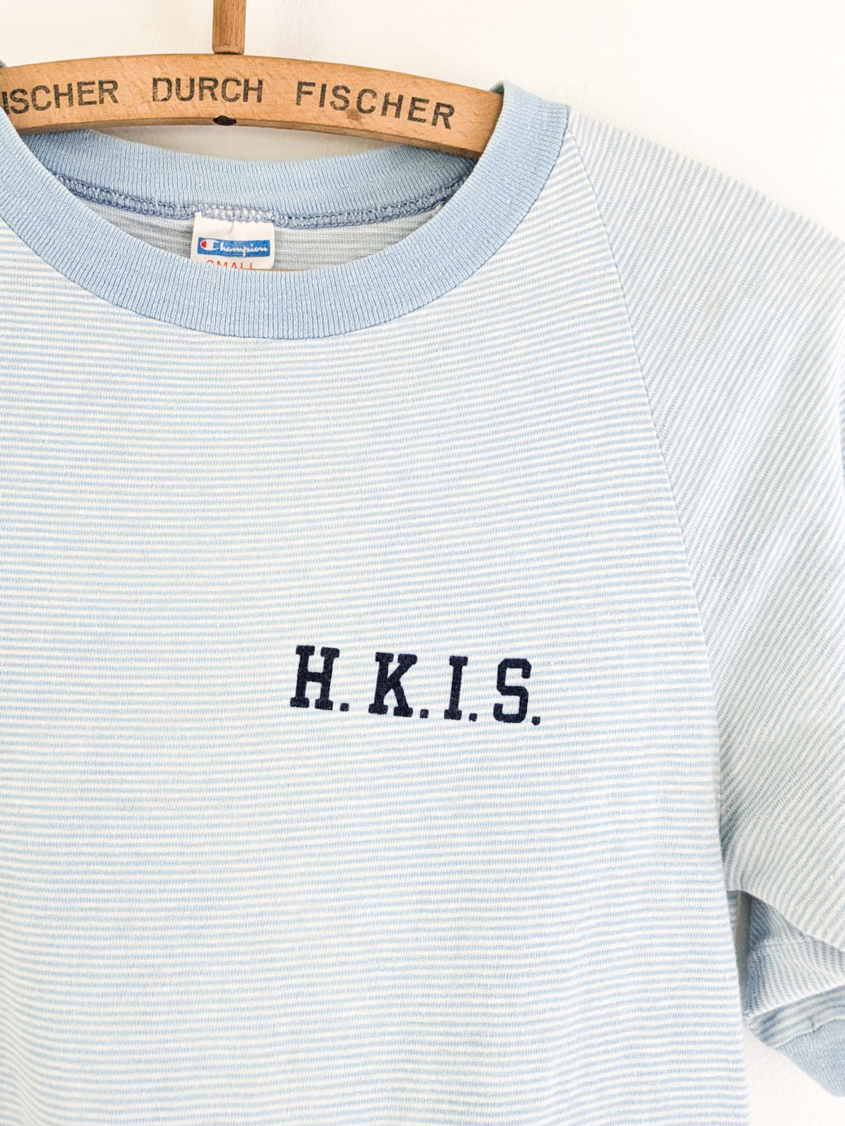 Striped Mock Neck Tee