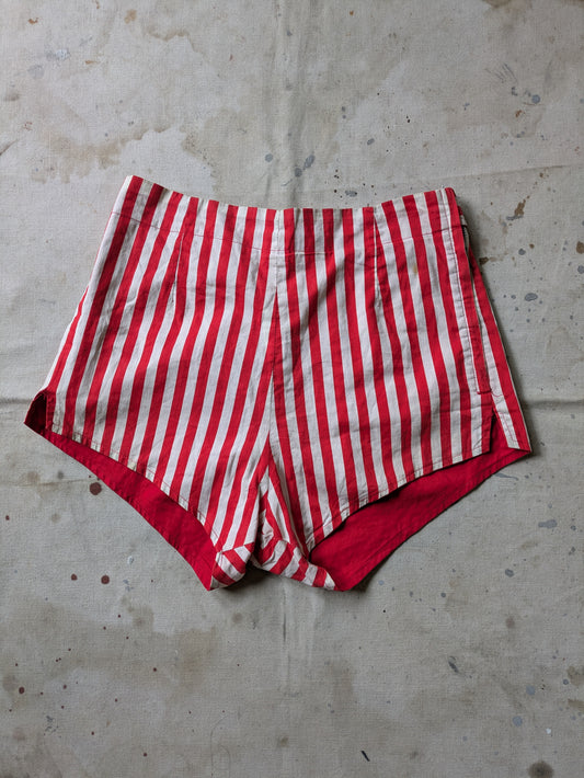 Antique Red & White Hot Pants