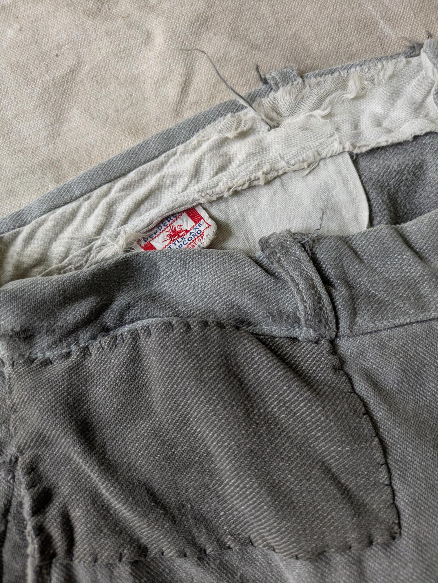 Repaired Pepperell Salt & Pepper Pants