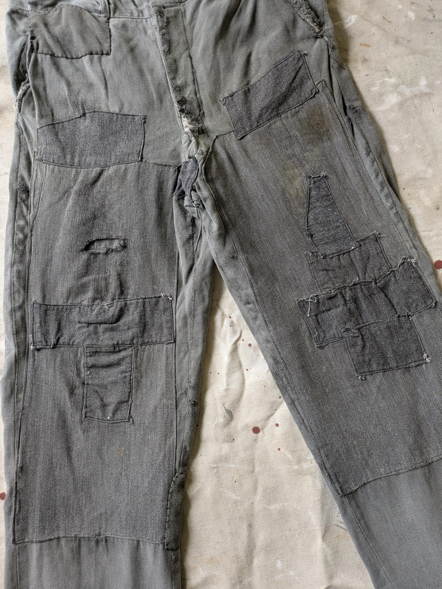Repaired Pepperell Salt & Pepper Pants