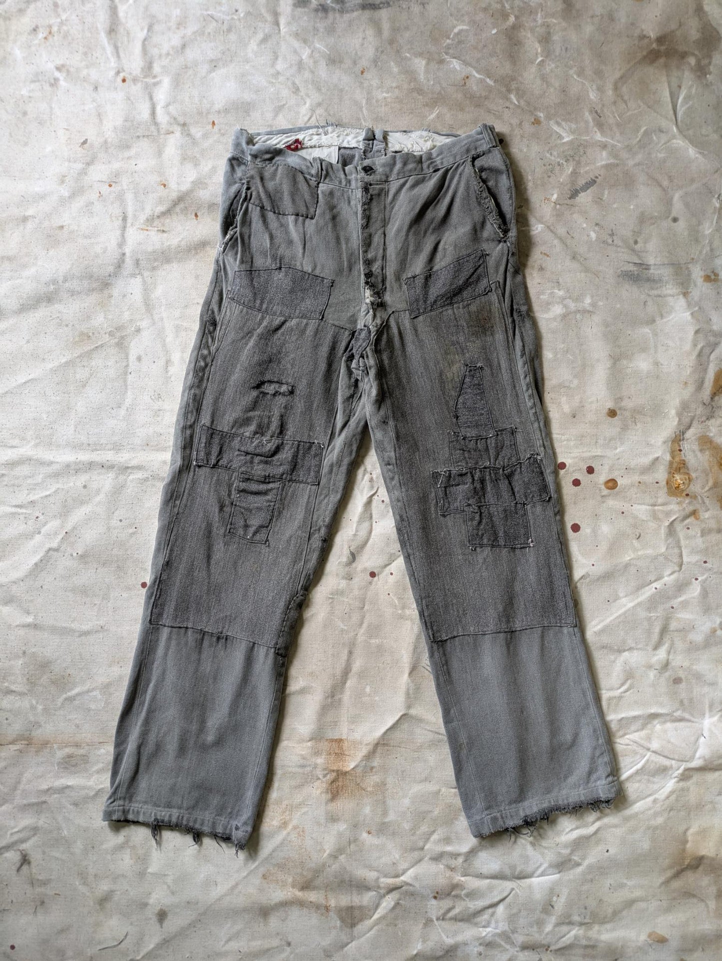 Repaired Pepperell Salt & Pepper Pants