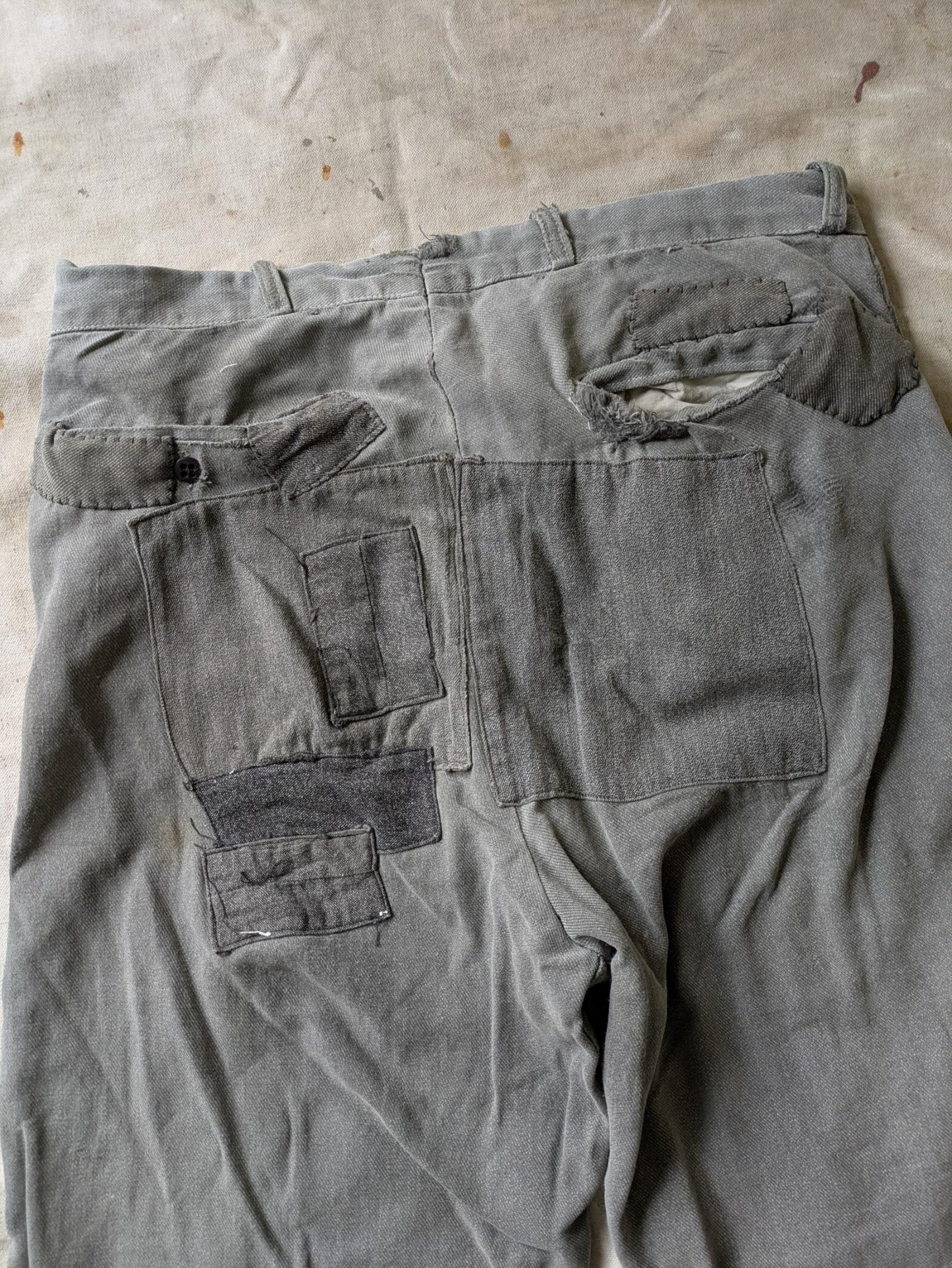 Repaired Pepperell Salt & Pepper Pants
