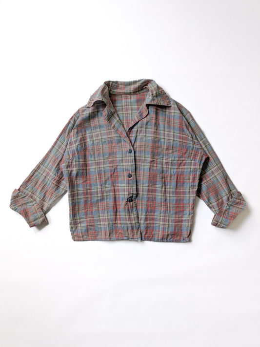 40s Womens Plaid Shirt