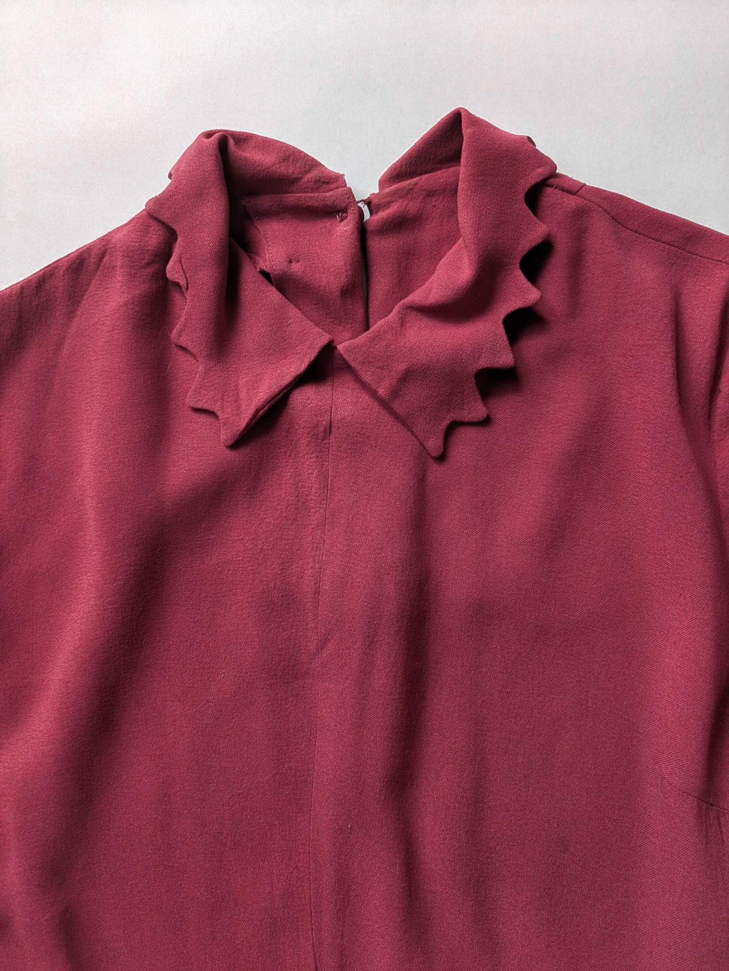 Raspberry Crepe Blouse