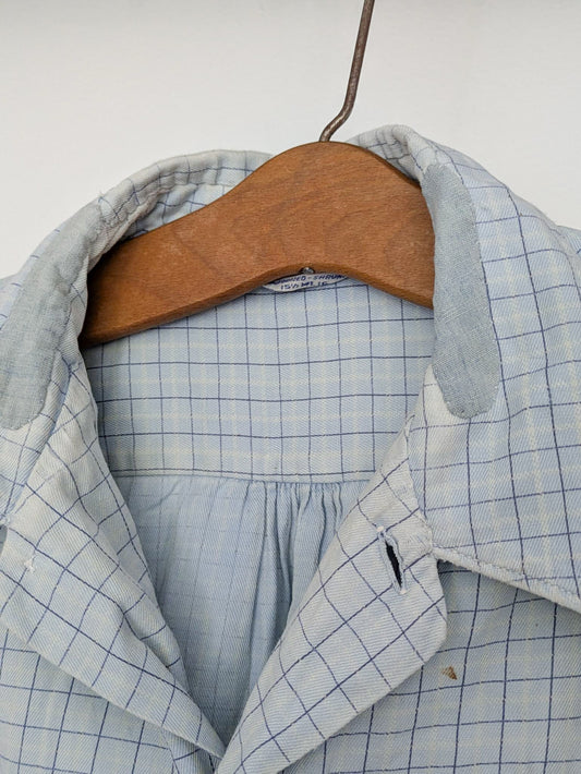 Windowpane Cotton Shirt