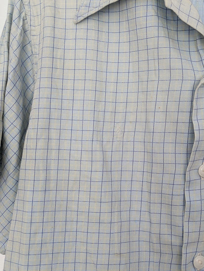 Windowpane Cotton Shirt