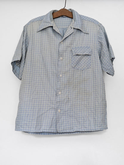 Windowpane Cotton Shirt
