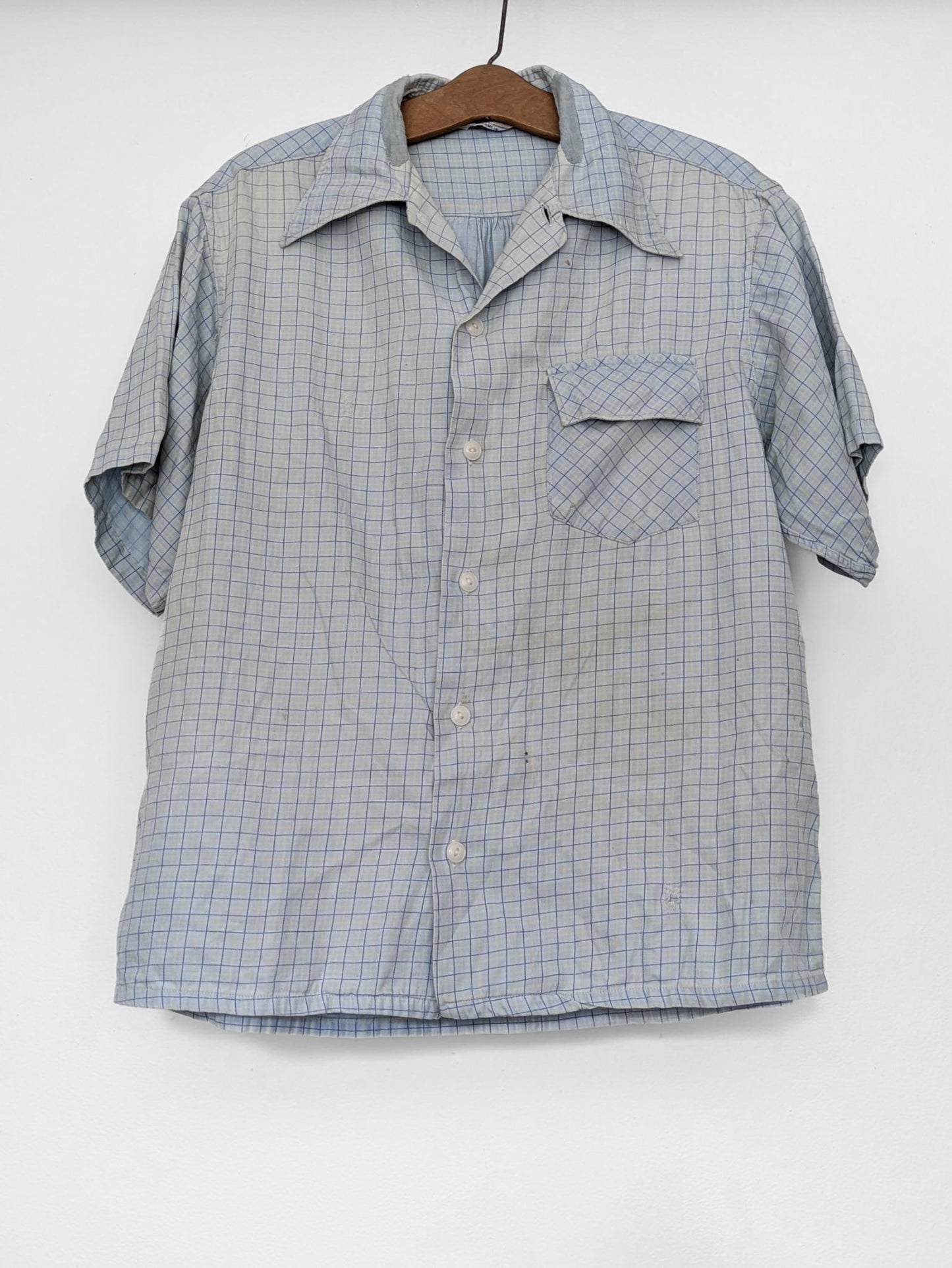 Windowpane Cotton Shirt