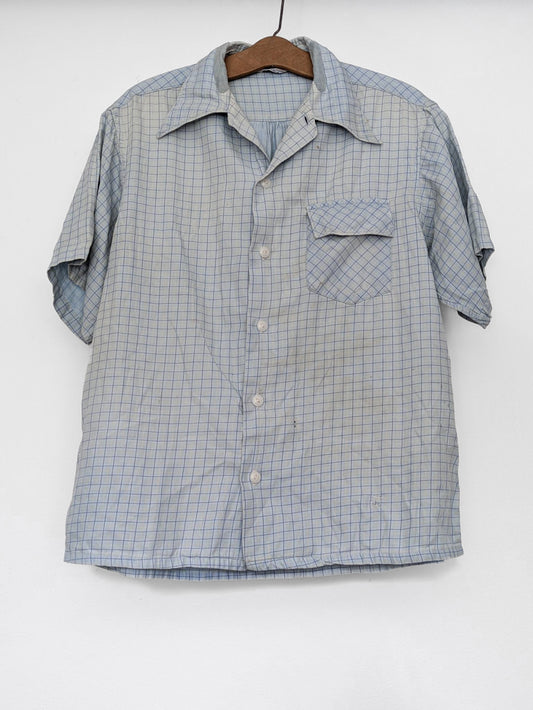 Windowpane Cotton Shirt