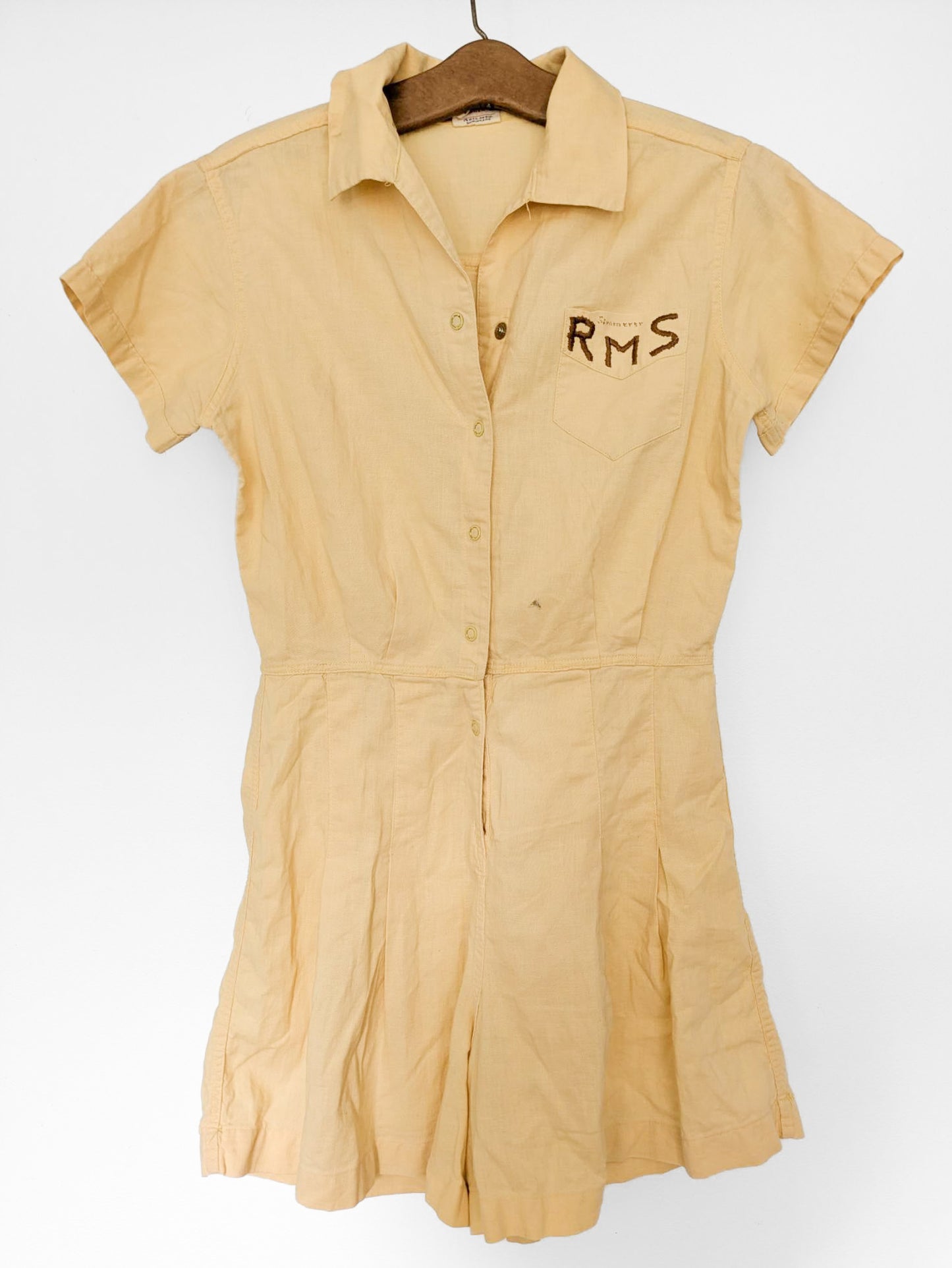 30s/40s Yellow Romper
