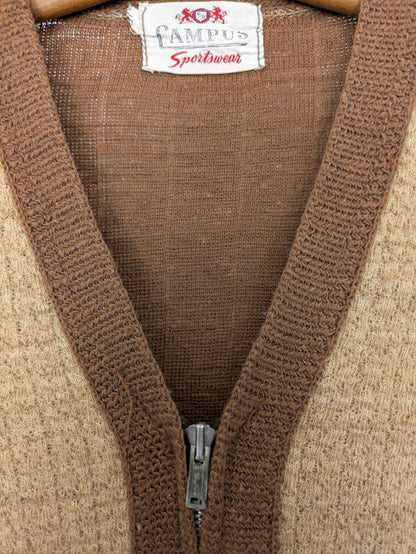 Campus Zippered Cardigan