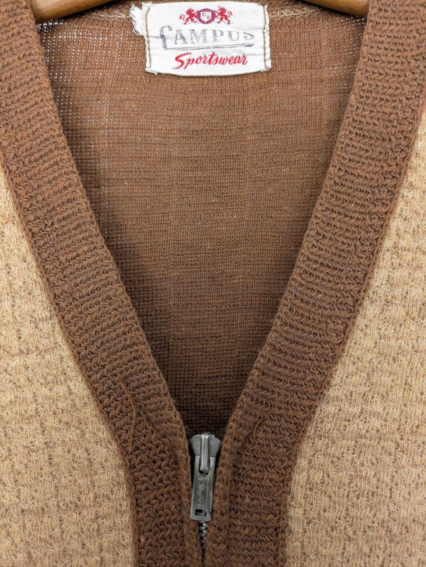Campus Zippered Cardigan