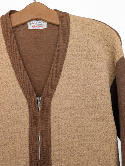 Campus Zippered Cardigan