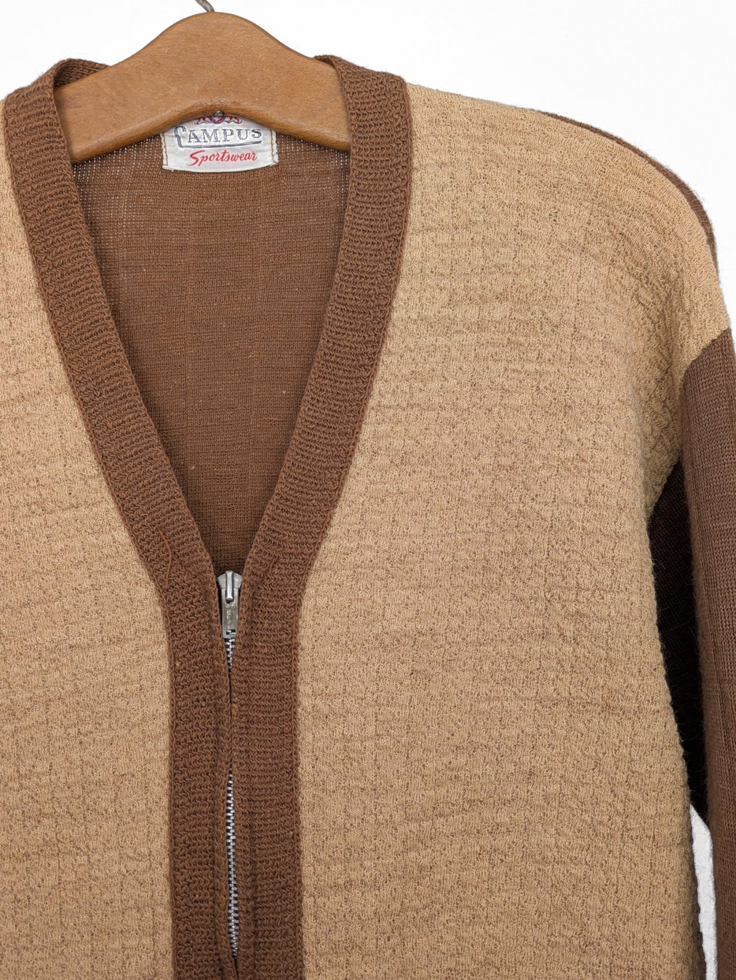 Campus Zippered Cardigan