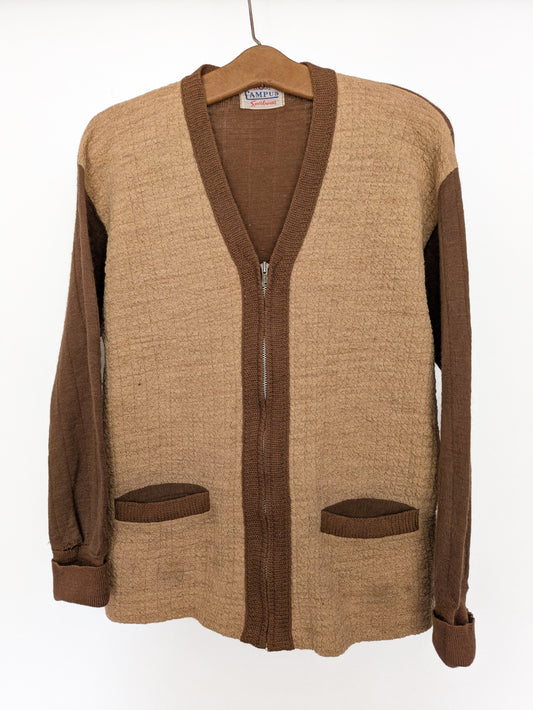 Campus Zippered Cardigan